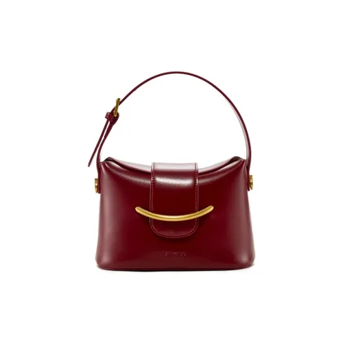 Simedin Коровья кожа Премиум Сумка через плечо Сумка Маленькая Женская Анкора Красный Экрю Светло-желтый