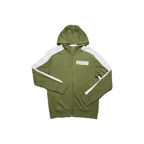 PUMA CLASSICS Толстовка Мужская Армейский Зеленый