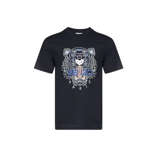 KENZO Classic Tiger Head Черная Мужская T-Рубашка
