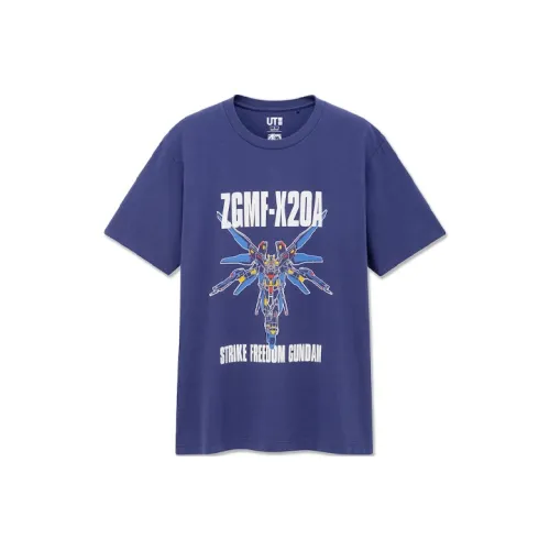 UNIQLO Синие Унисекс Футболки