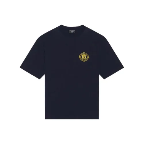 Balenciaga Темно-синие мужские футболки T