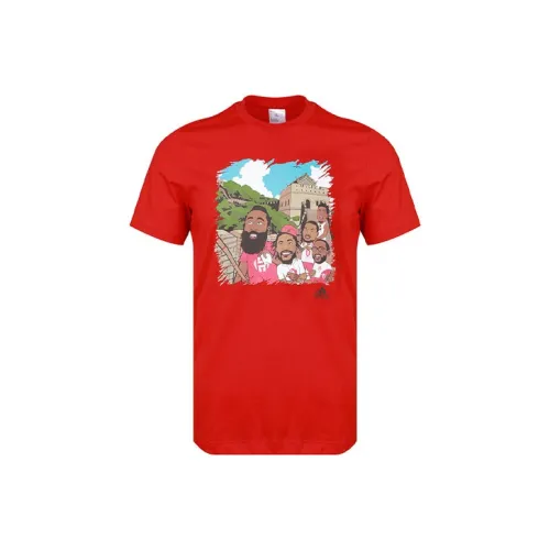 Adidas Red Мужская T-рубашка