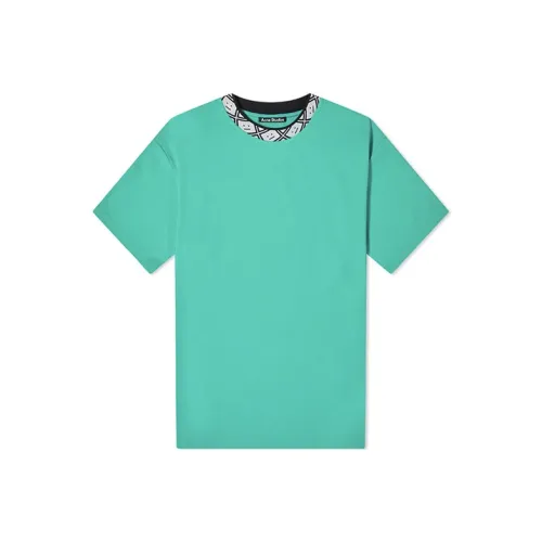 ACNE STUDIOS Нефритово-зеленая унисекс футболка