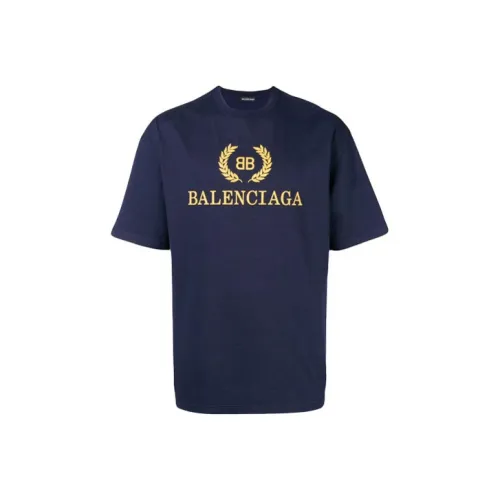 Balenciaga T-Shirt Мужская Морской Синий
