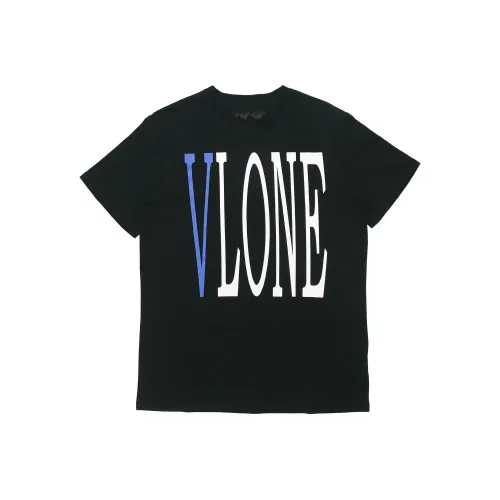 VLONE Big Logo Series T-Shirt Унисекс Черный Синий