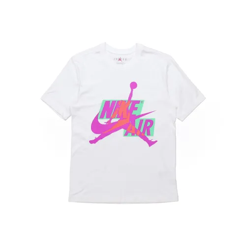 Джордан Набор с короткими рукавами мужская футболка белого цвета