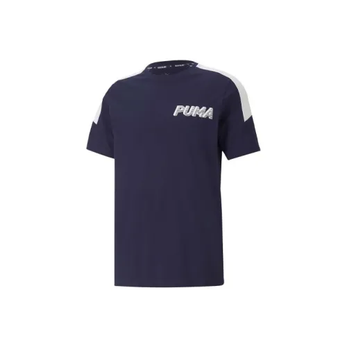 PUMA Blue Men's T-Shirts PUMA Синий Мужские Футболки