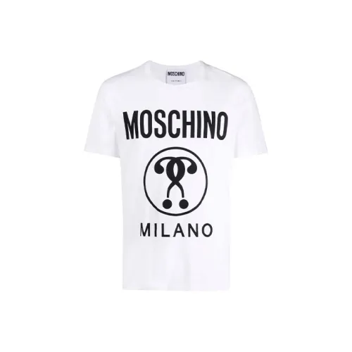 MOSCHINO Белая Мужская T-Рубашка