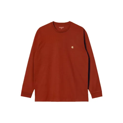 Carhartt WIP Оранжевый Красный Мужская T-Рубашка