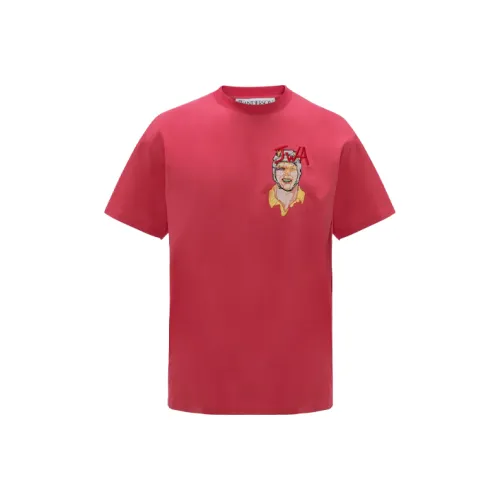 JW Anderson Красный Мужской T-Рубашки