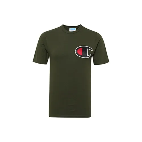 Champion Straight Fit Длинный рукав Т-рубашка США Мужская Зеленая