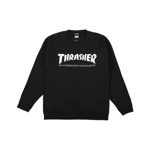 Thrasher Свитшот Японская версия Унисекс Черный