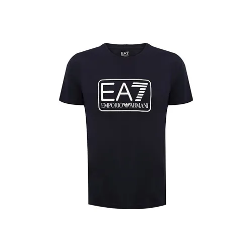 EMPORIO ARMANI EA7 T Рубашка Мужская Темно-синяя