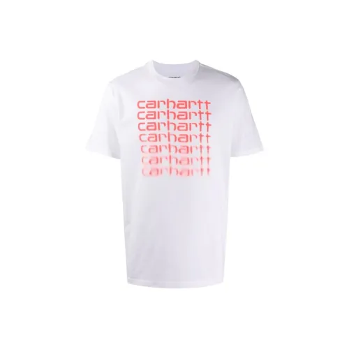 Carhartt WIP Белый Оранжевый Мужская Футболка