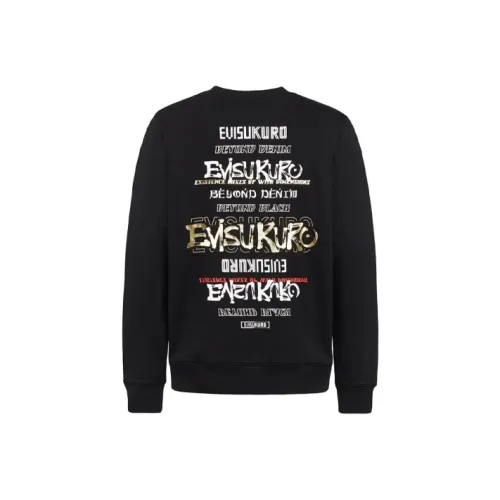 EVISU Черные Мужские Свитшоты