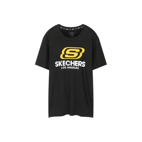 Skechers T-Shirt Мужской Угольный Черный