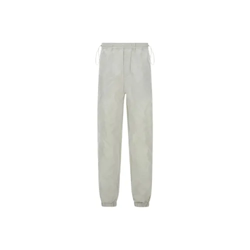 Ferragamo Вязаные тренировочные брюки мужские светло-серые