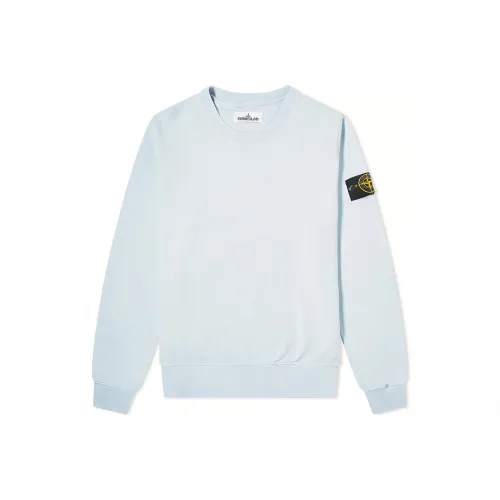 STONE ISLAND Свитшот Мужской Небесно-Синий