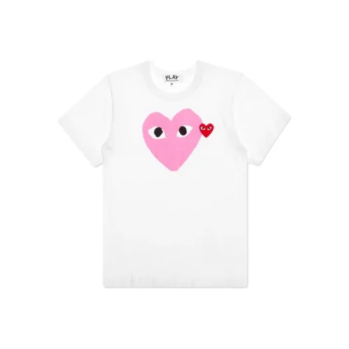 CDG Play Розовый Мужской T-Рубашки