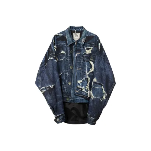 Maison Mihara Yasuhiro Denim Jacket Men's Blue