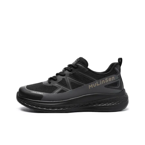 Mulinsen Путешествие Обувь Устойчивая к истиранию Дышащая Легкая Низкий Верх Повседневная Мужская Черная