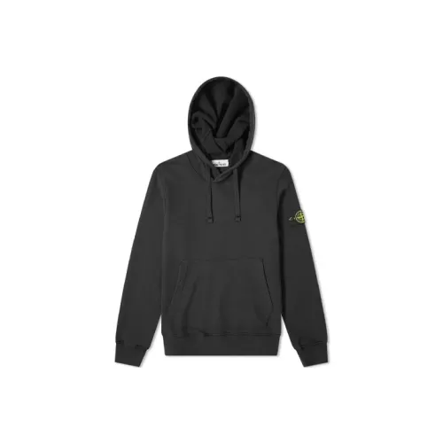 STONE ISLAND Черный Мужские Свитшоты