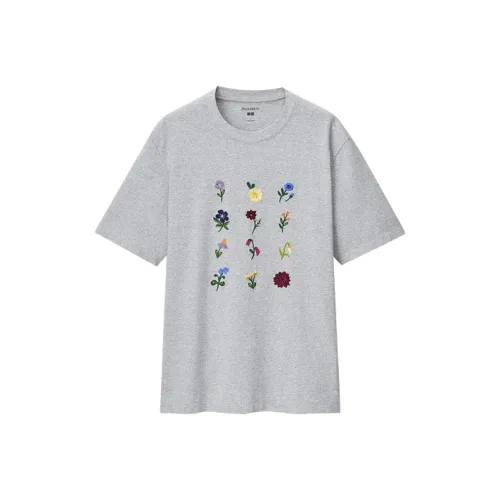 UNIQLO Серый Мужской T-Рубашки