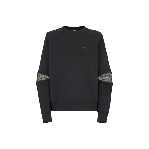 FENDI Мужские черные свитшоты