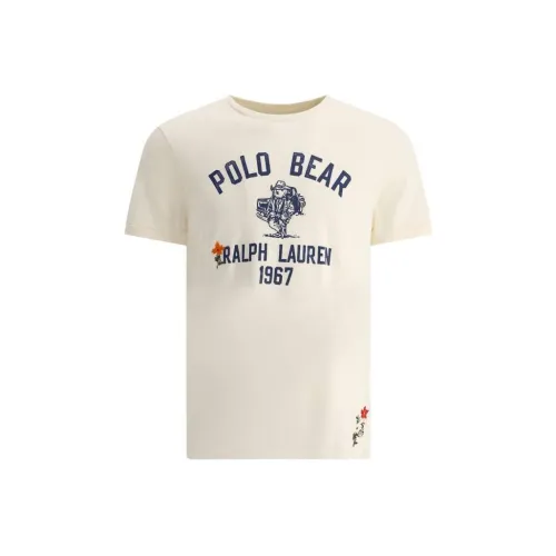 Polo Ralph Lauren Экрю Мужские T-рубашки