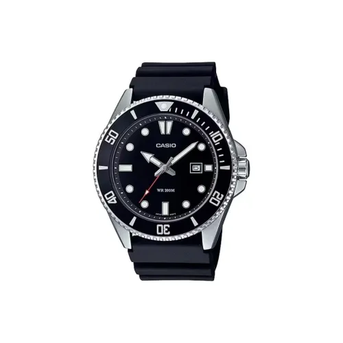 CASIO Standard Series GENERAL Collection Кварцевый механизм Смольный ремешок Часы Мужские Черный циферблат
