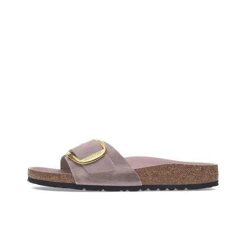 Birkenstock Madrid Big Buckle Слипоны Женские Розовый Узкая версия