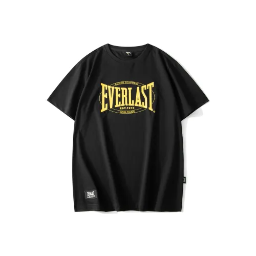 EVERLAST Прямой крой T-рубашка унисекс черного цвета