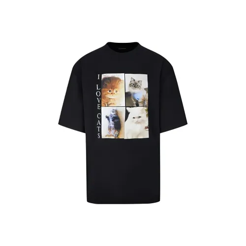 Balenciaga Мужские черные футболки