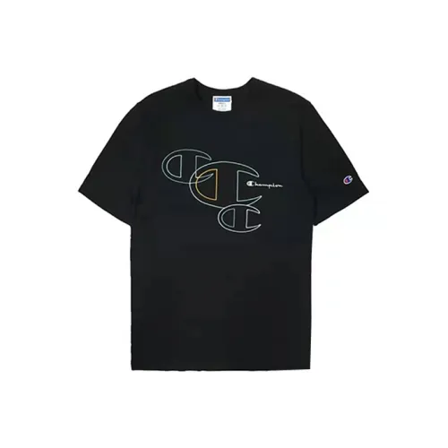 Champion T-Shirt US Version Unisex Black Чемпион T-Shirt США Унисекс Черный