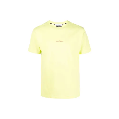 Stone Island Желтая Мужская Футболка
