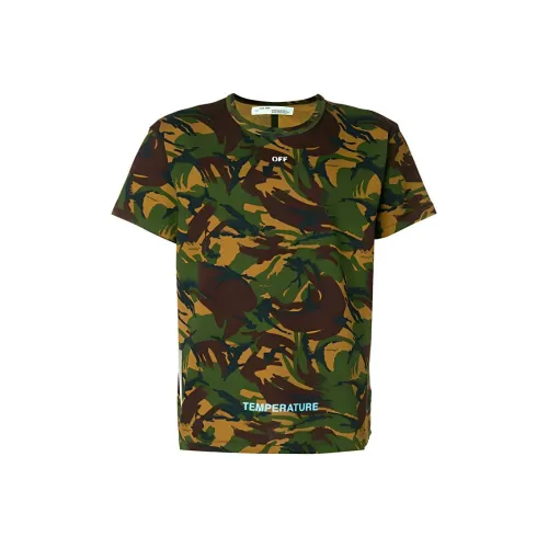 Off Белый T-Рубашка Мужская Камуфляж