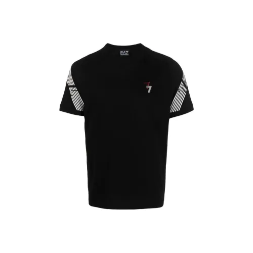 EMPORIO ARMANI EA7 SS23 T Рубашка Мужская Черная