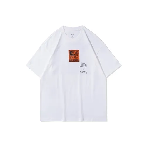 LiNing x Disney Mickey X Keith T-Shirt Мужской Белый