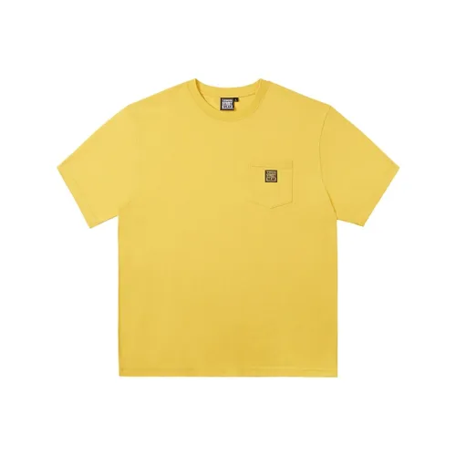 Vision Street Wear Короткий рукав T-рубашки унисекс желтого цвета