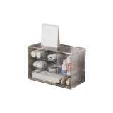 6-отделение полупрозрачный серый встроенная память коробка: 2 комплекта