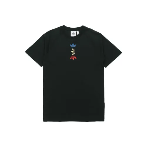 Adidas Originals Реглан рукав T-рубашка мужская черная