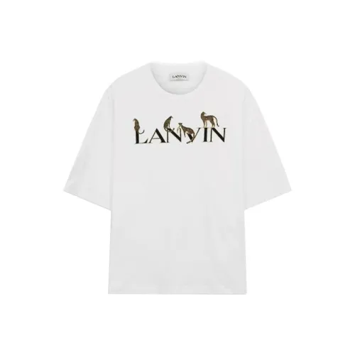 Lanvin Белая Унисекс Футболка