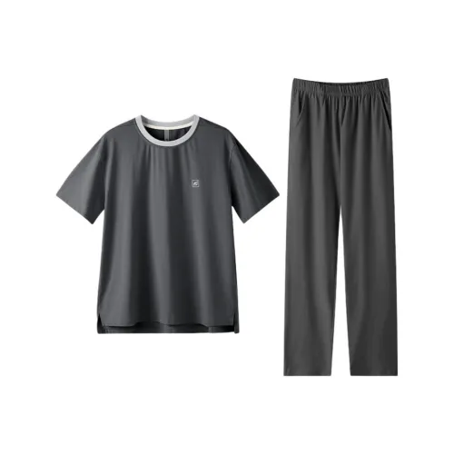 ZAO FU NIAO Пижамный комплект Мужской Темно-серый