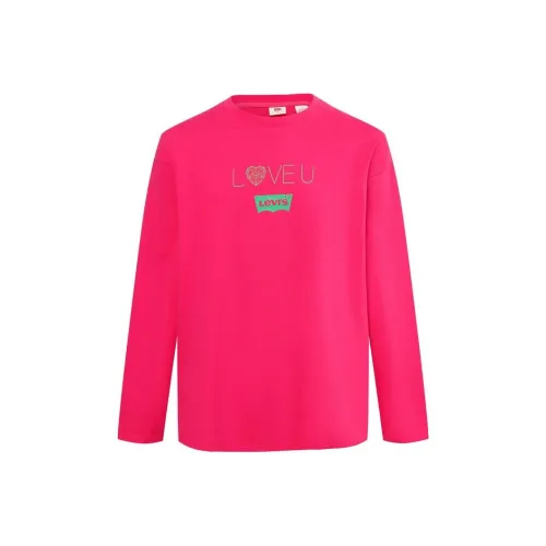 Levis Красный Унисекс Футболка