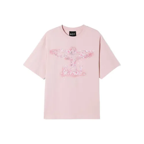 BOY LONDON Розовая унисекс футболка