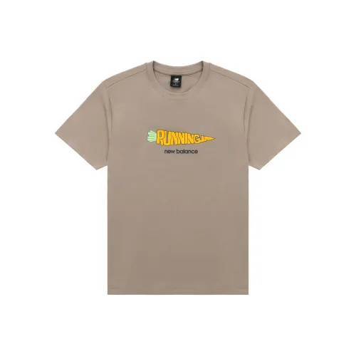 New Balance совместная футболка T Унисекс Коричневый