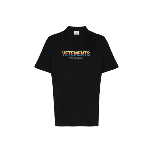 Vetements Черные Мужские T-Рубашки