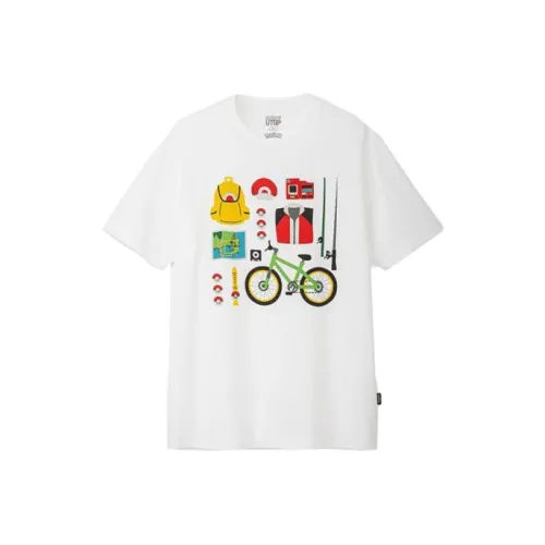UNIQLO x Pokemon UNIQLO Pokémon Pokémon Collaboration Collection Футболка Унисекс Белая