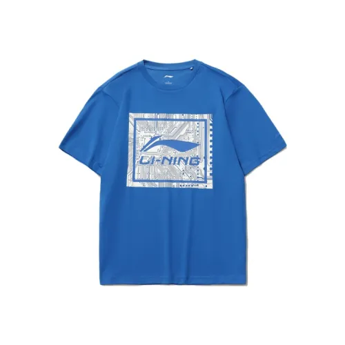 Лайнер Sports Fashion Collection Стандартный T-Рубашка Мужская Синяя