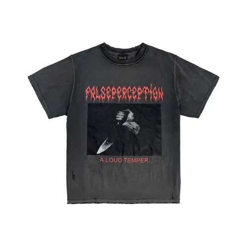 False Perception Черный Унисекс T-рубашки